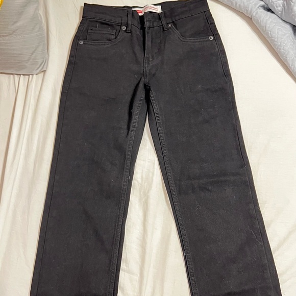 Levi's boys Dark Black Denim Jeans - Picture 3 of 4